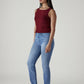 Women's 724 Light Indigo Slim Straight Fit High Rise Redloop Jeans - 20 View