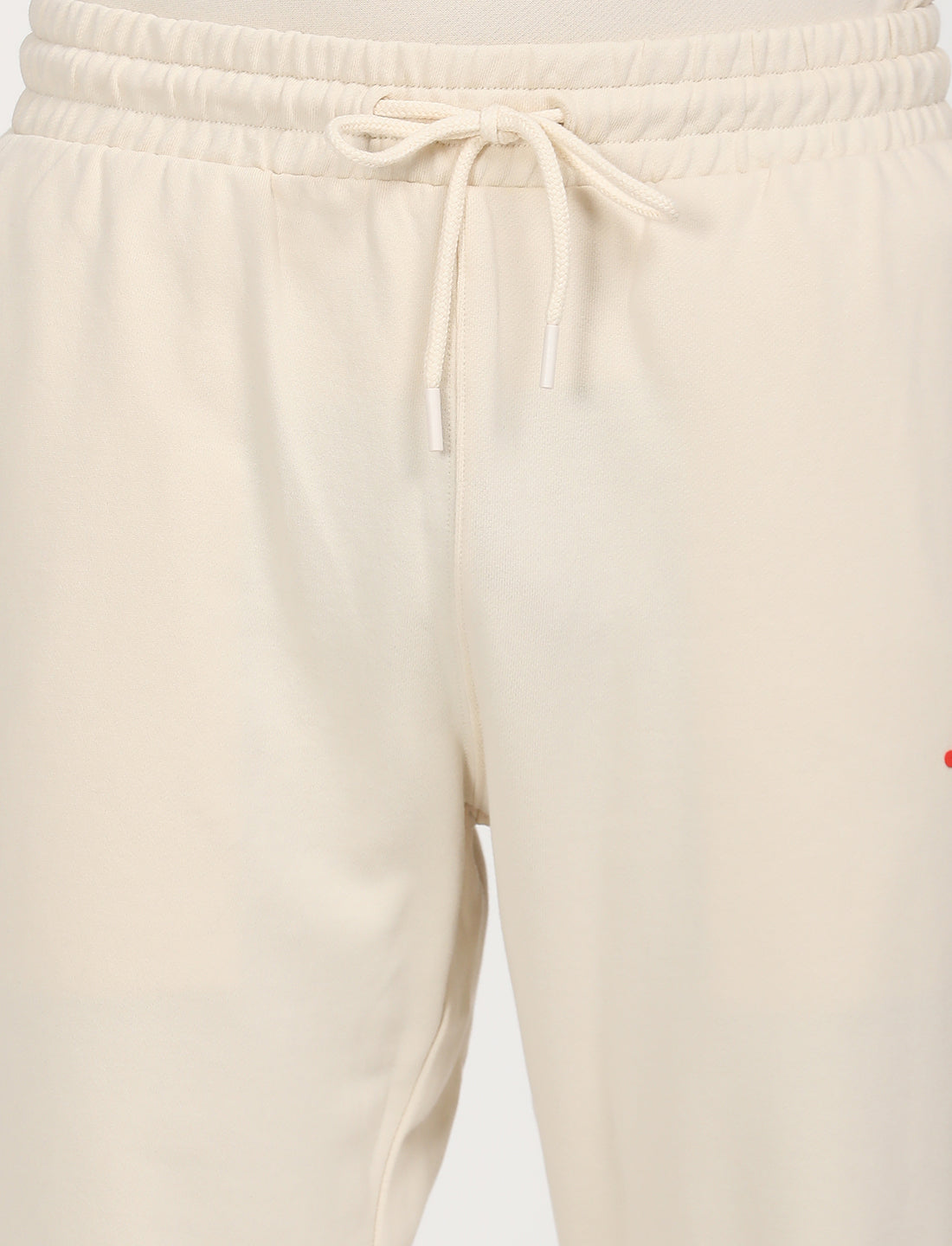 Men's Beige Regular Fit Joggers - Deatil View