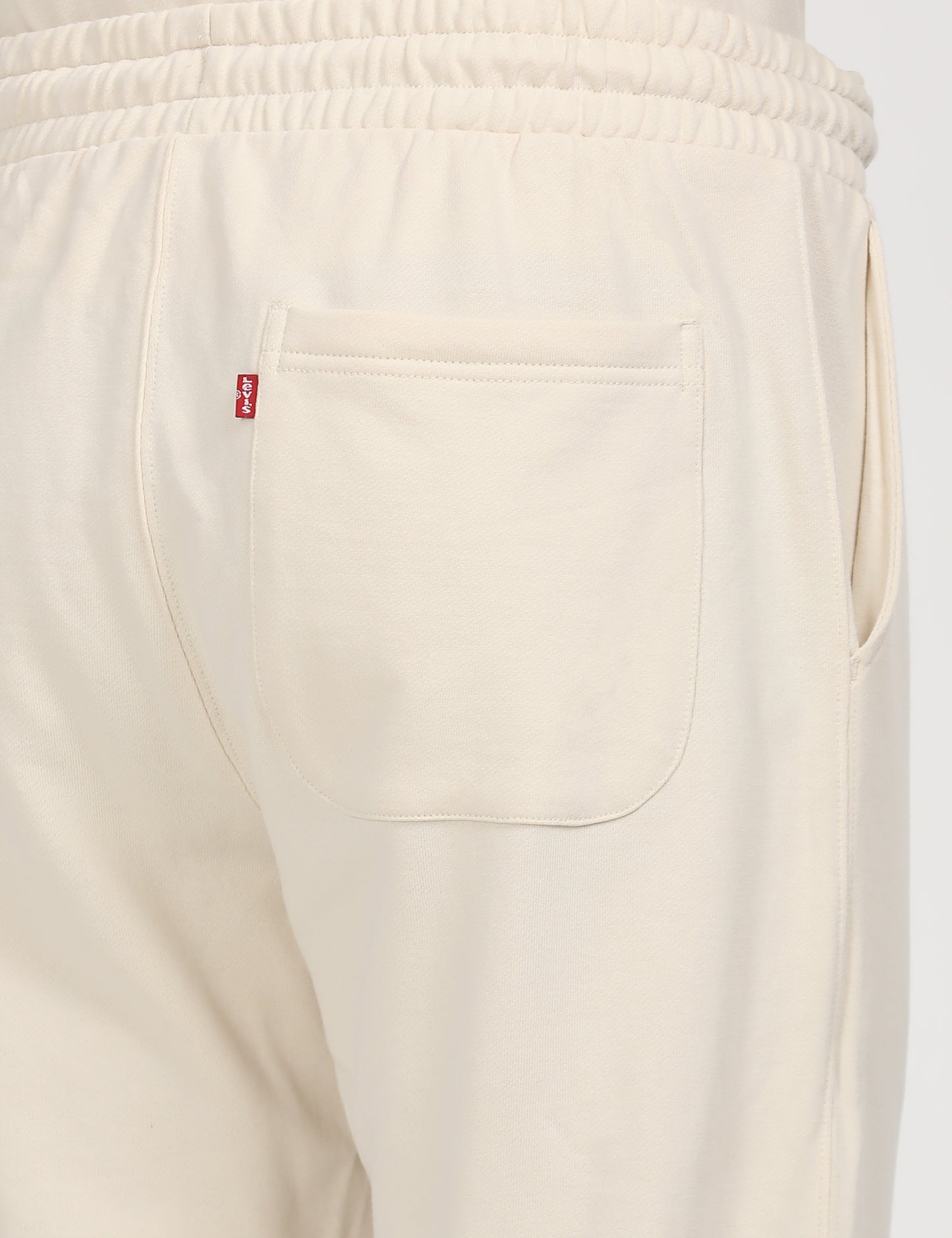 Men's Beige Regular Fit Joggers - lifestyle View