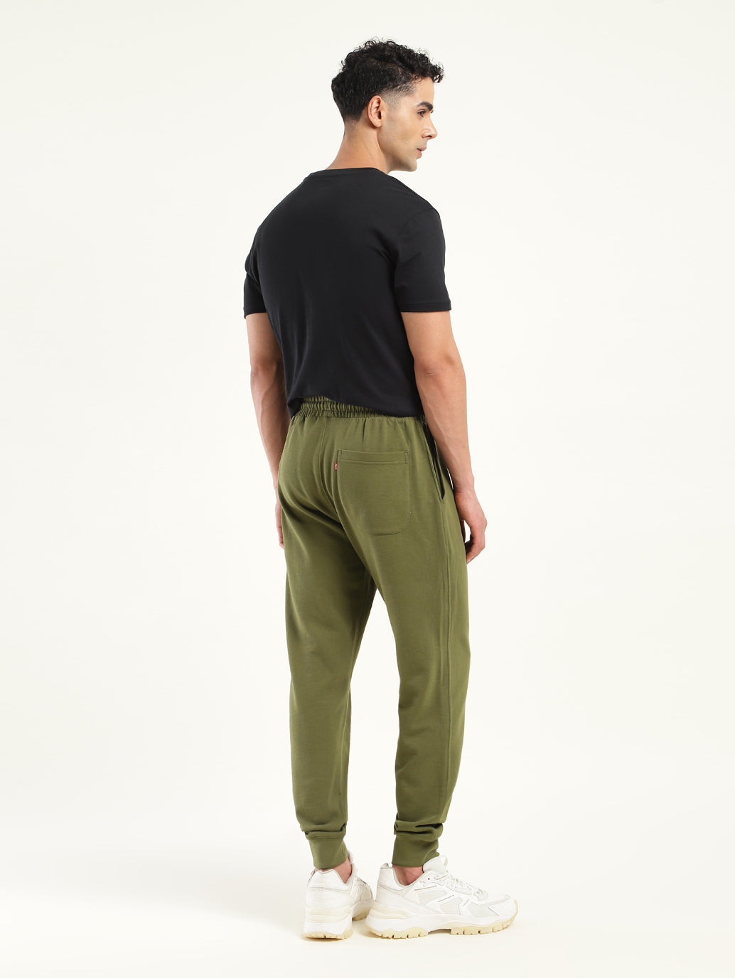 Men's Regular Fit Black Joggers - 326b2666-b523-484e-b73b-604b8e4f925a View