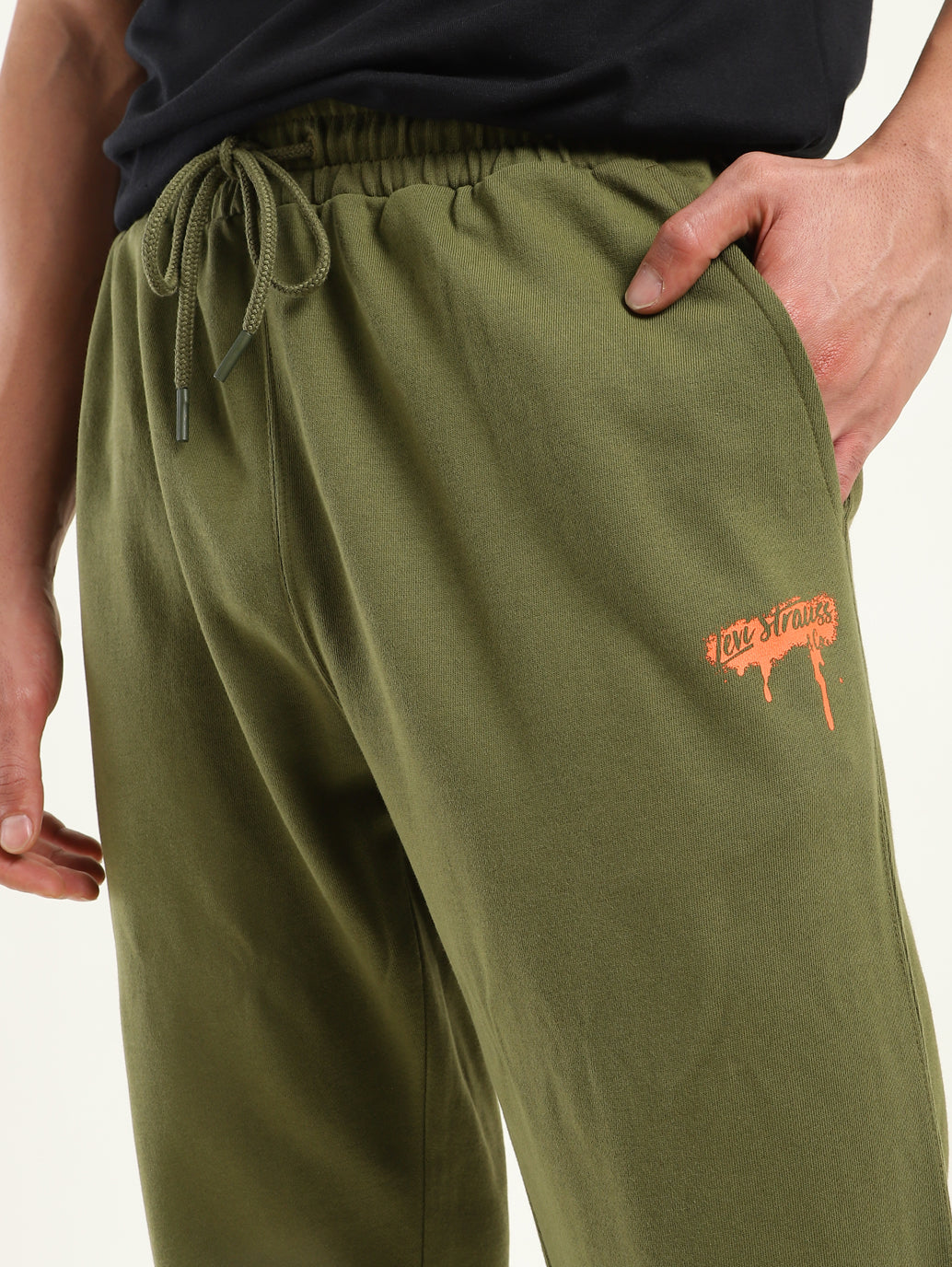 Men's Regular Fit Black Joggers - 67166f05-e3a5-4108-943b-f4c2c40acb68 View