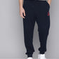 Men's Regular Fit Navy Joggers - 2 View