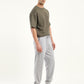 Men's Regular Fit Grey Joggers - Side View