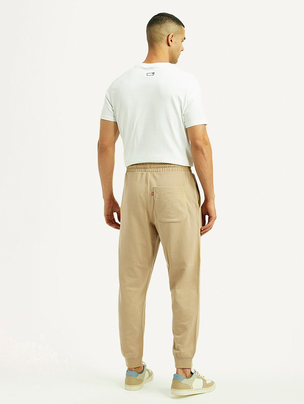 Men's Beige Solid Utility Joggers - 28221e97-e213-4cd5-962d-ff230bff1160 View