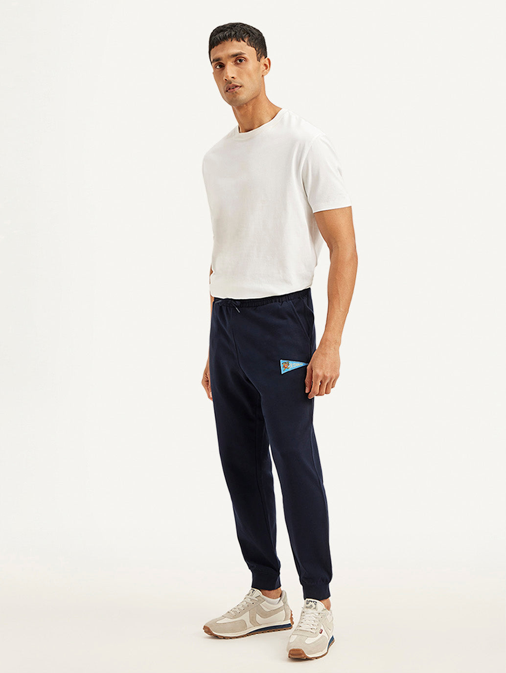 Men's Navy Solid Utility Joggers - 2e4d78e7-1050-45a0-a55f-f18af9140bf0 View