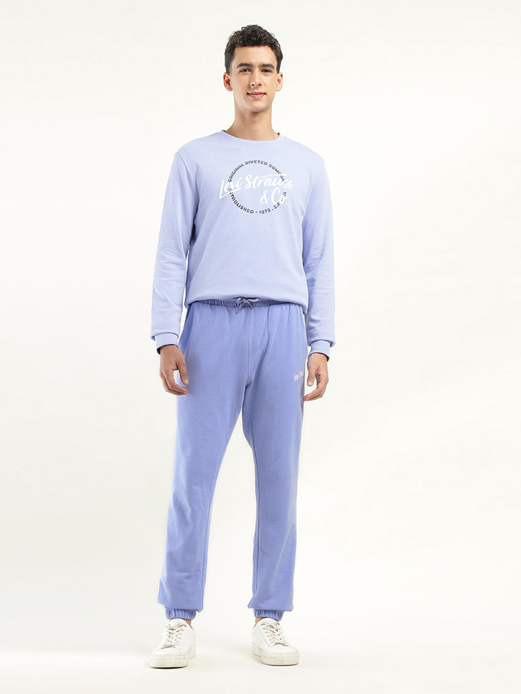 Men's Blue Regular Fit Joggers