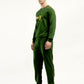 Men's Green Regular Fit Trousers - side View