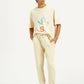 Men's Beige Solid Joggers - Styleshot View