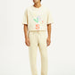 Men's Beige Solid Joggers - Front View