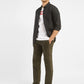Men's Green Regular Fit Trousers - StyleShot View
