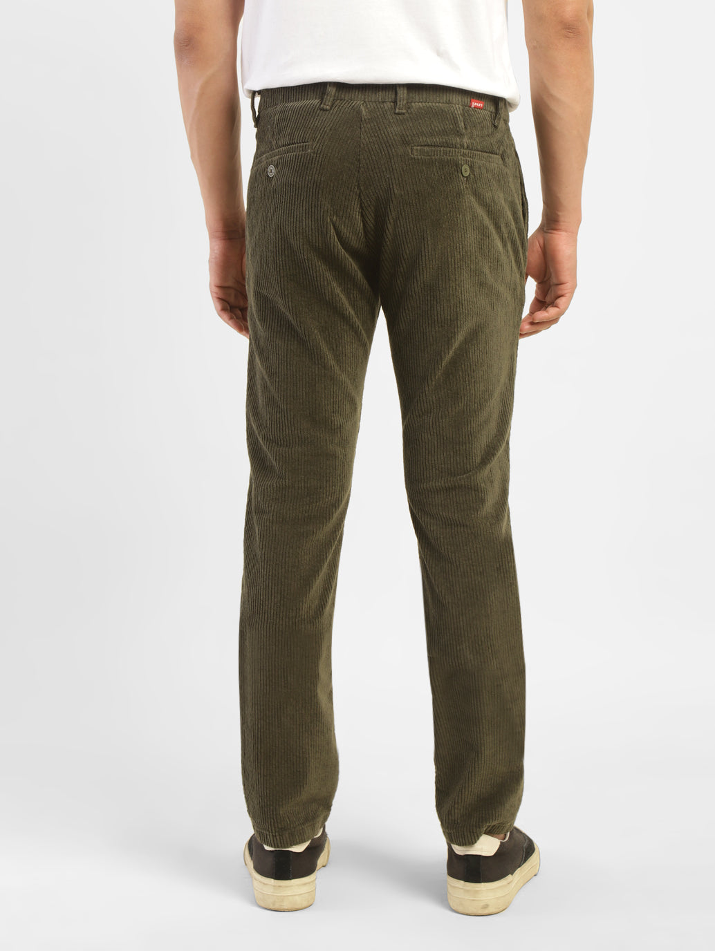 Men's Green Regular Fit Trousers - e9a6fcd3-7d66-4ecc-bb37-deac2b51e219 View