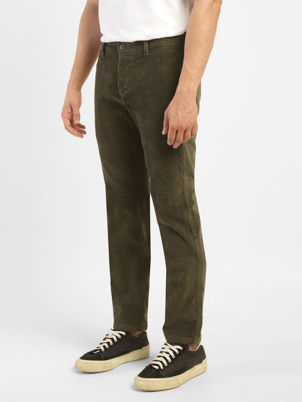 Men's Green Regular Fit Trousers - a943b50a-fd72-4e6e-82ab-7f749b383cca View