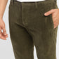 Men's Green Regular Fit Trousers - FrontDetails View