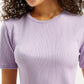 Women's Solid Regular Fit T-Shirt - f19d8471-2ae9-493f-9647-87fa13cb0446 View