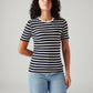 Women's Striped Slim Fit T-Shirt - Front View