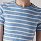 Women's Striped Slim Fit T-Shirt - 20 View