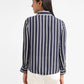 Women's Striped Shirt Collar Shirt - 0a45e496-50c9-4985-805f-238137cc9e72 View