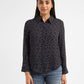 Women's Printed Shirt Collar Shirt - 679d008c-b930-4aae-b57a-6ecc667b4a00 View