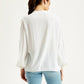 Women's Self Design Band Neck Top - Back View