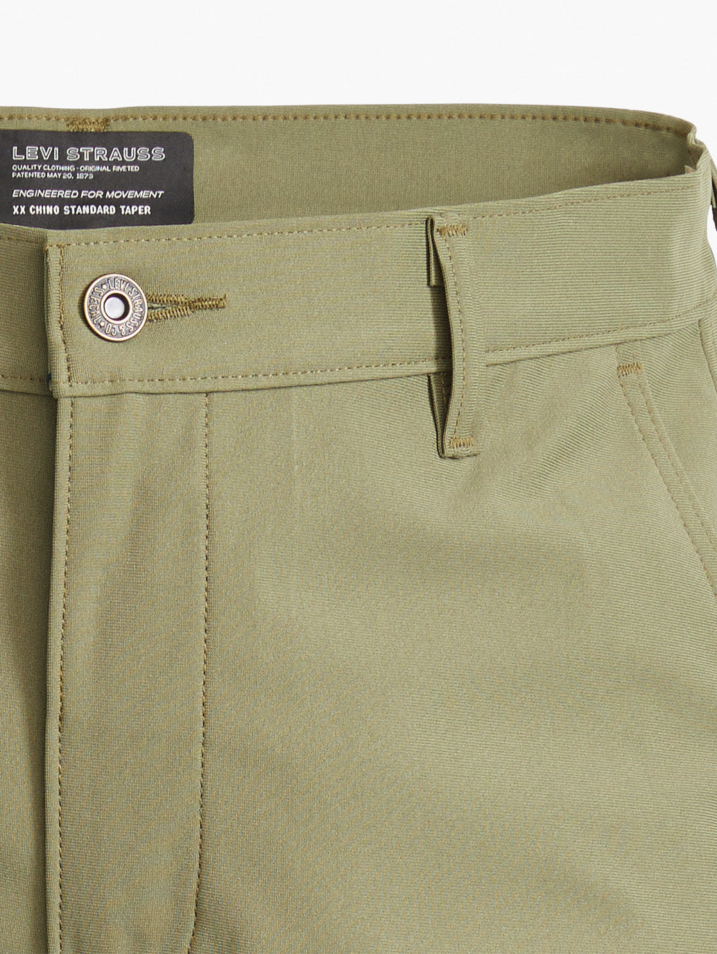 Men's Olive Regular Fit Chinos - bfeb30ed-52e4-400c-966d-cbe26f004dce View
