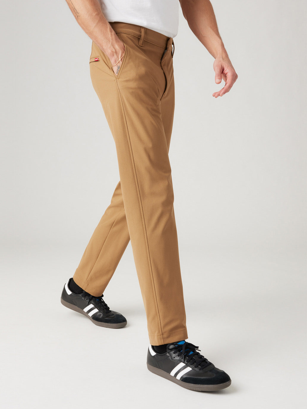 Men's Brown Regular Fit Chinos - 85372a47-796f-47f0-863d-a7946e12808d View