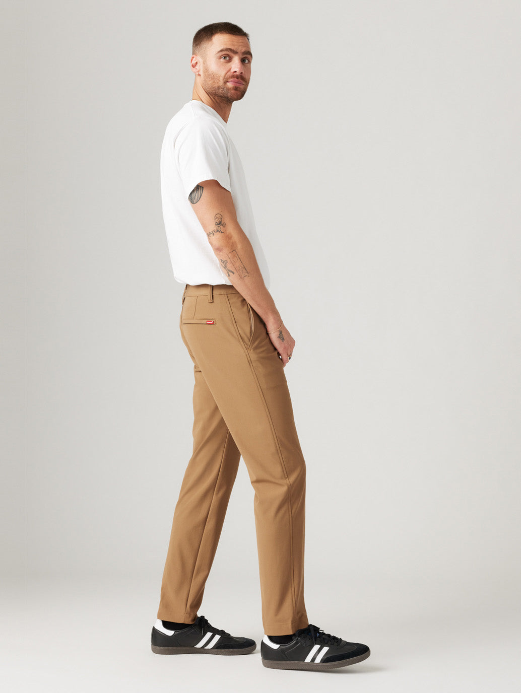 Men's Brown Regular Fit Chinos - e4e5dbde-8196-4909-a757-1d01d282292a View