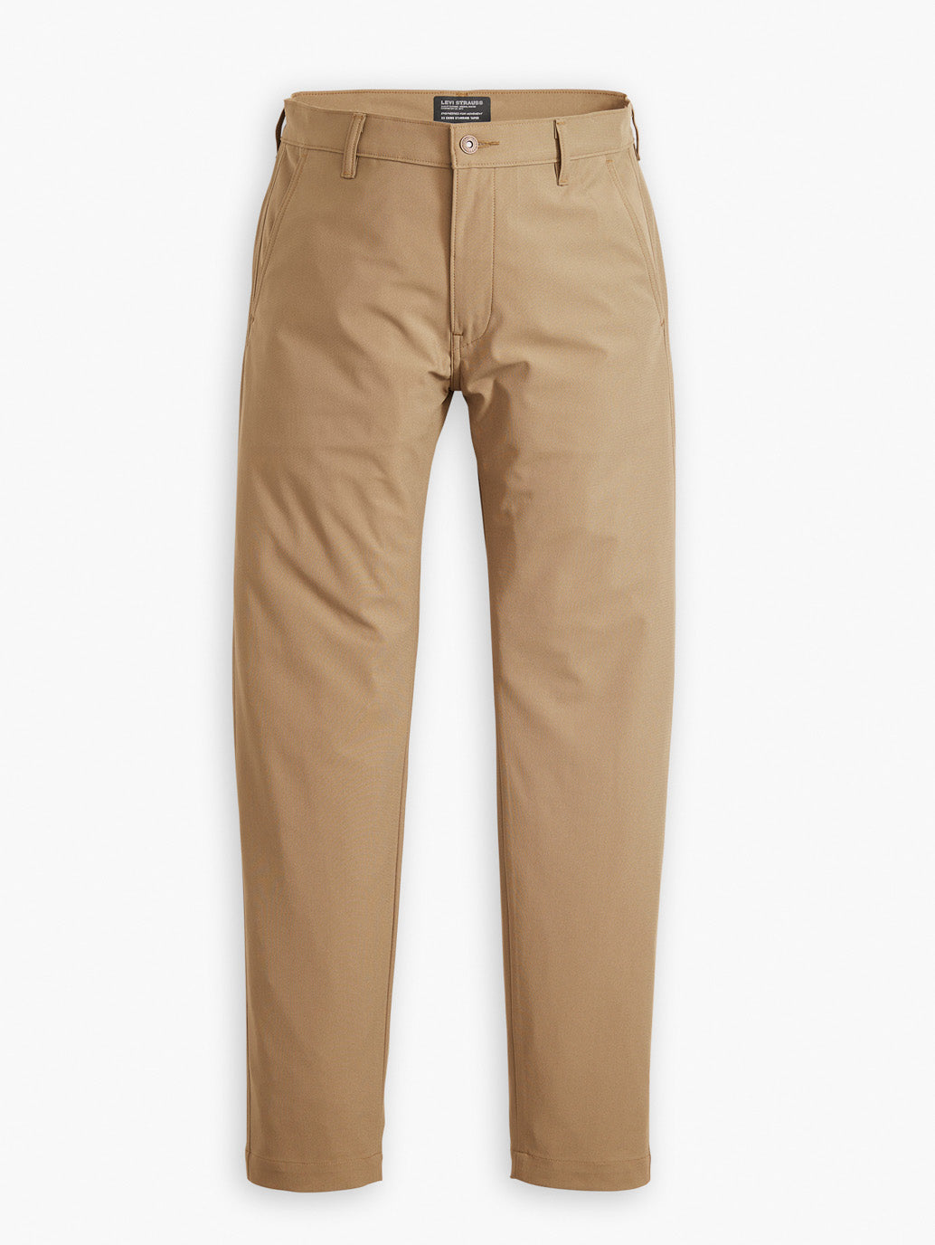Men's Brown Regular Fit Chinos - Flatlay View