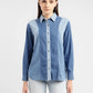 Women's Colorblock Spread Collar Shirt - 20ae7145-ae74-4171-bf06-24f9755ab733 View