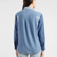 Women's Colorblock Spread Collar Shirt - 7fb7eacb-727b-476c-aac1-952b1b99c223 View