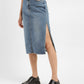 Women's Mid Rise Blue Solid Skirt - d3921cf5-d6ba-4871-a10b-2616d485cd80 View