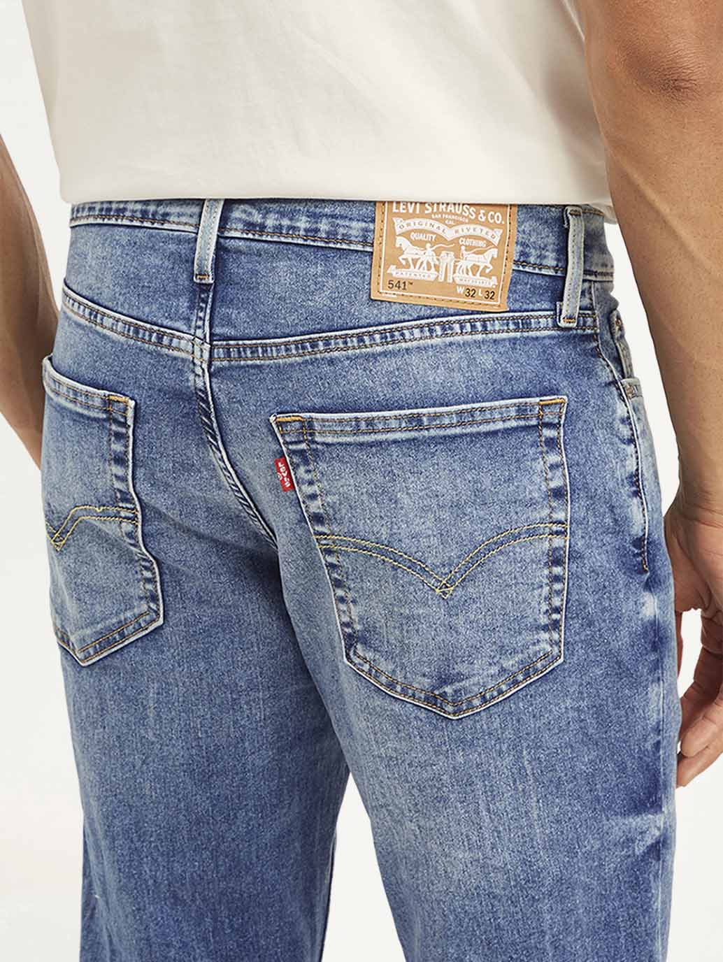 Men's 541 Blue Athletic Tapered Fit Mid Rise Jeans - d8ce9148-7f88-4733-8ace-0bc79588e9d2 View