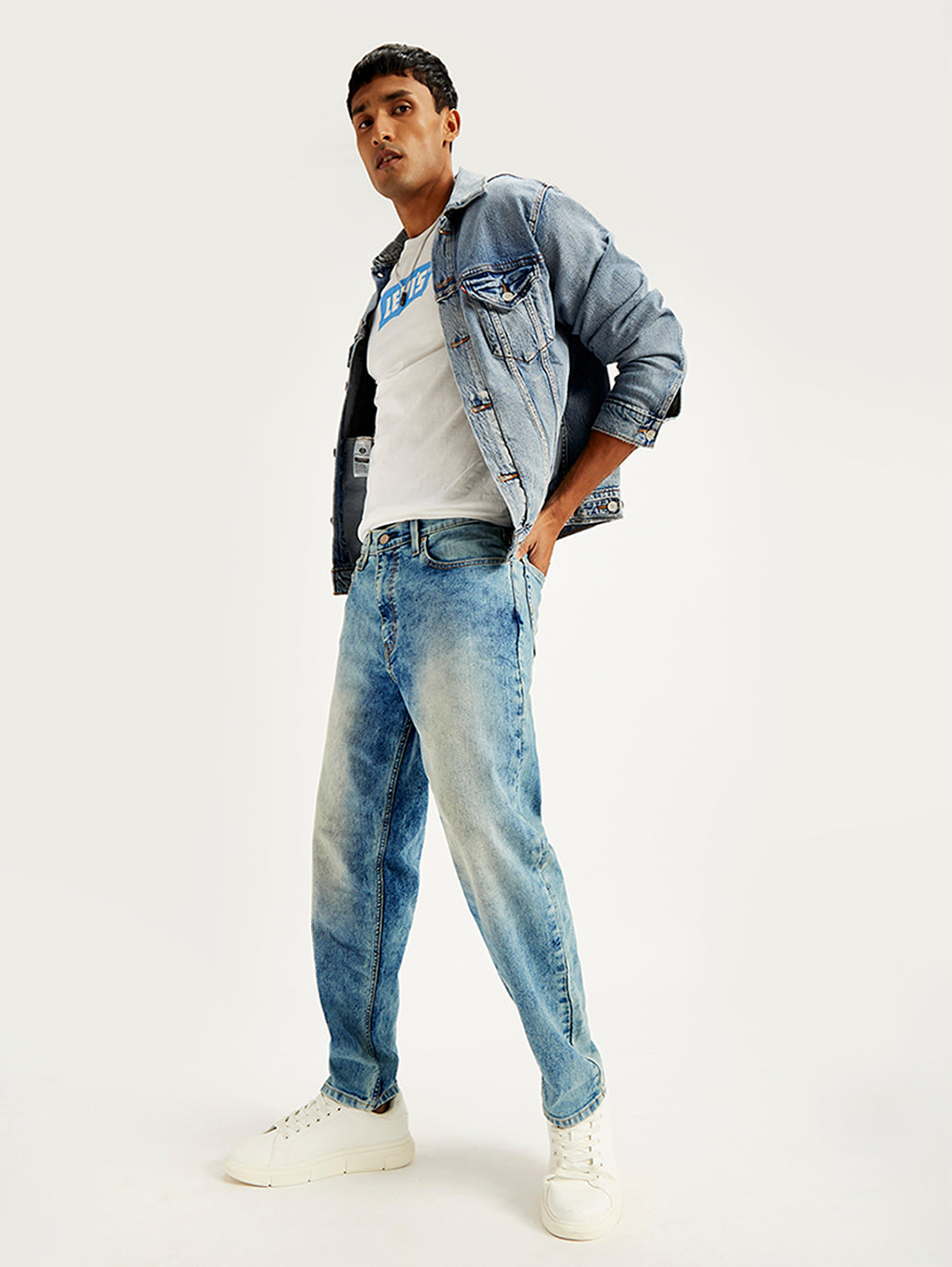 Men's 550'92 Blue Loose Fit Mid Rise Jeans - c7888b2a-6db0-4be2-b7db-3f888f3b725f View