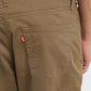 Men's Brown Loose Fit Cargo Trousers - BackDetails View