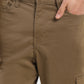 Men's Brown Loose Fit Cargo Trousers - FrontDetails View