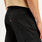 Men's Black Straight Fit Cargo Trousers - Detail View