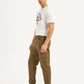 Men's Khaki Straight Fit Cargo Trousers - 20 View