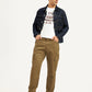 Men's Khaki Straight Fit Cargo Trousers - Styleshot View