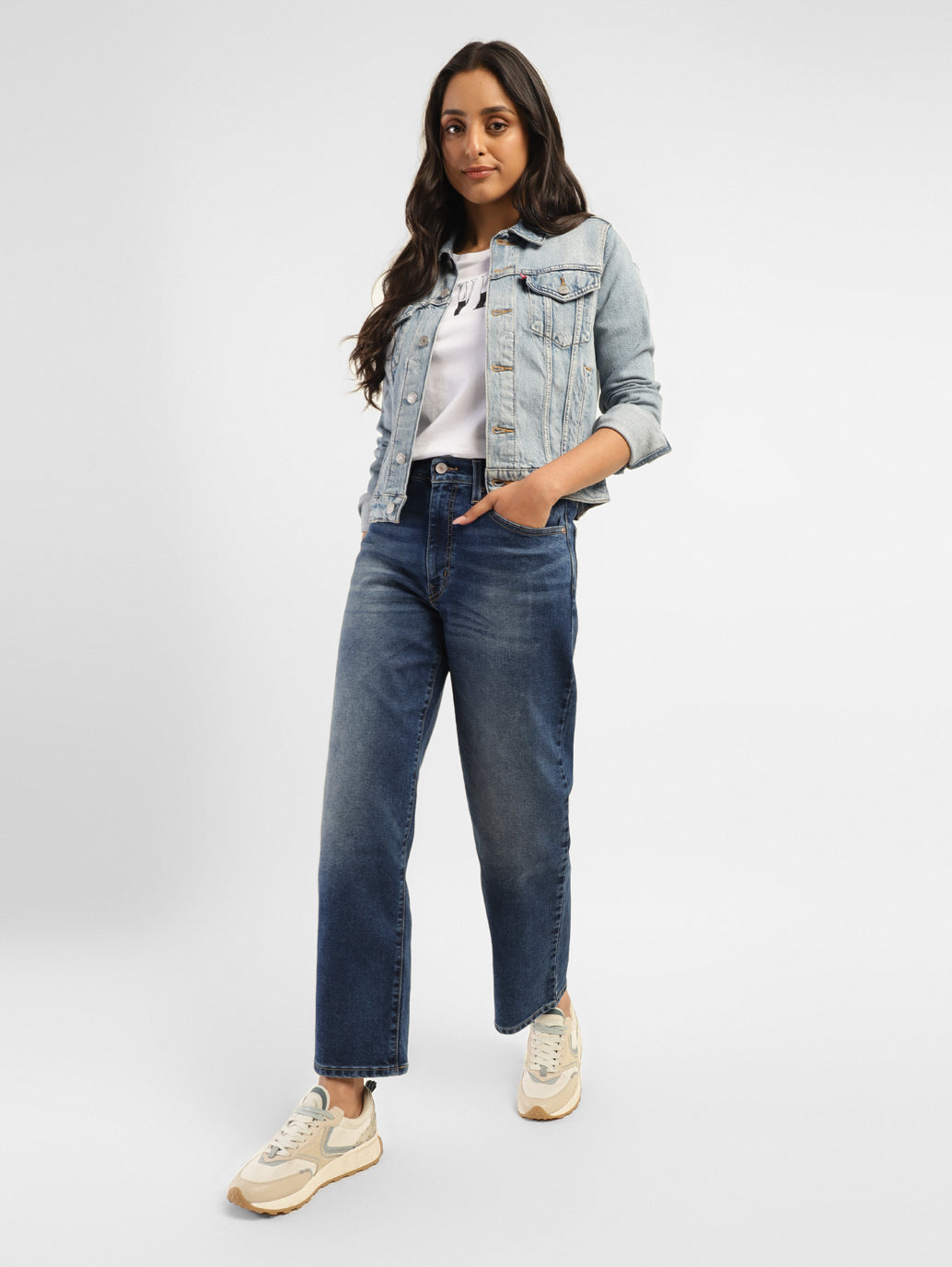 Women's 94 Blue Baggy Fit High Rise Jeans - 2f71dcb6-e077-4e9a-8e01-94c4a110222b View