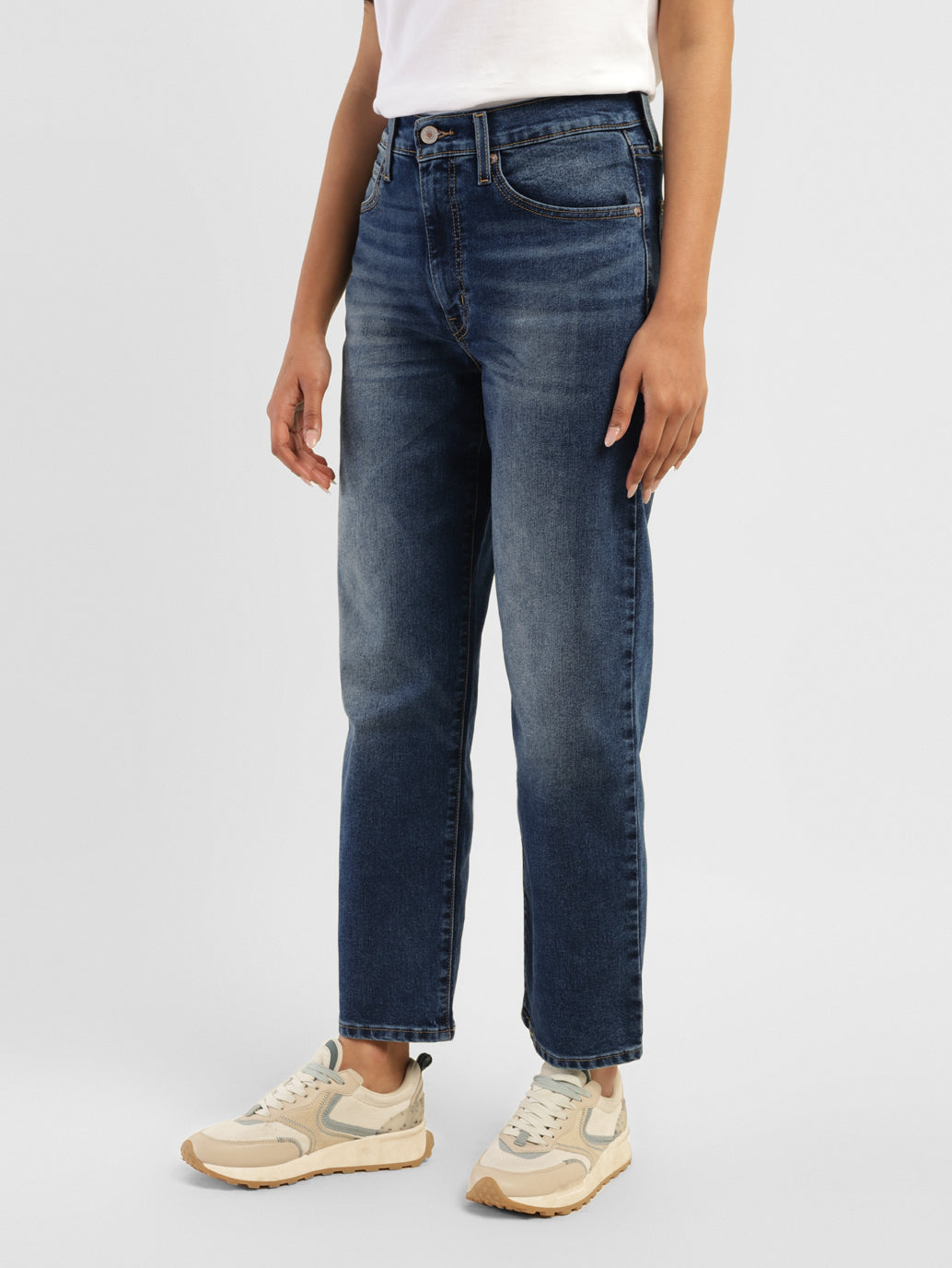 Women's 94 Blue Baggy Fit High Rise Jeans - 37805dd2-dc9b-42a4-909d-0c71fc466c5b View