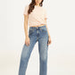 Women's 94 Blue Baggy Fit Mid Rise Jeans - Styleshot View