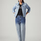 Women's 94 Light Blue Baggy Fit Mid Rise Jeans - Styleshot View