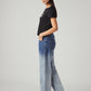 Women's 94 Light Blue Baggy Fit Mid Rise Jeans - Side View