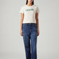 Women's 94 Blue Baggy Fit Mid Rise Jeans - Front View