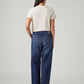 Women's 94 Blue Baggy Fit Mid Rise Jeans - Back View