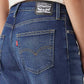 Women's 94 Blue Baggy Fit Mid Rise Jeans - Detail View