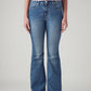 Women's 94 Blue Baggy Fit Mid Rise Jeans - Front View