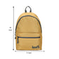 Men's Mustard Solid Backpack - ScaleDetail View