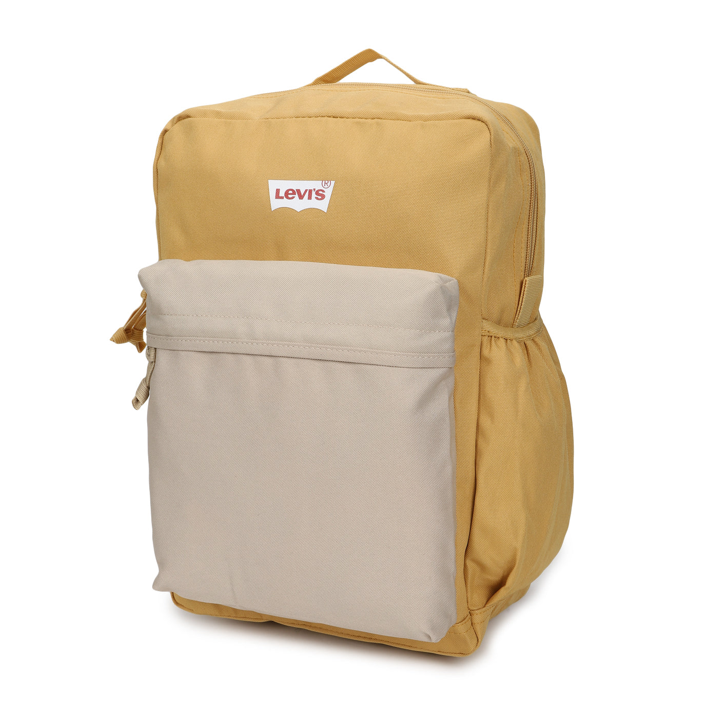 Men's Beige Colorblock Backpack - 6cf52acd-c648-4bb6-9320-69df50682f6e View