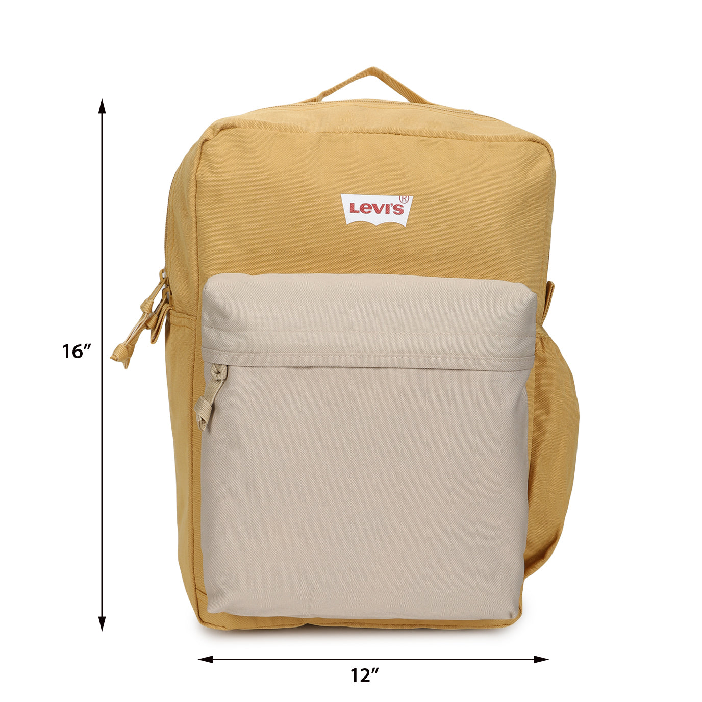 Men's Beige Colorblock Backpack - 6412d969-6e97-4f8c-9941-7516b09d4833 View