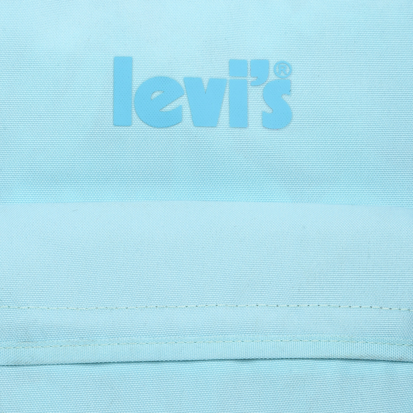 Men's Blue Solid Backpack - FrontDetail View